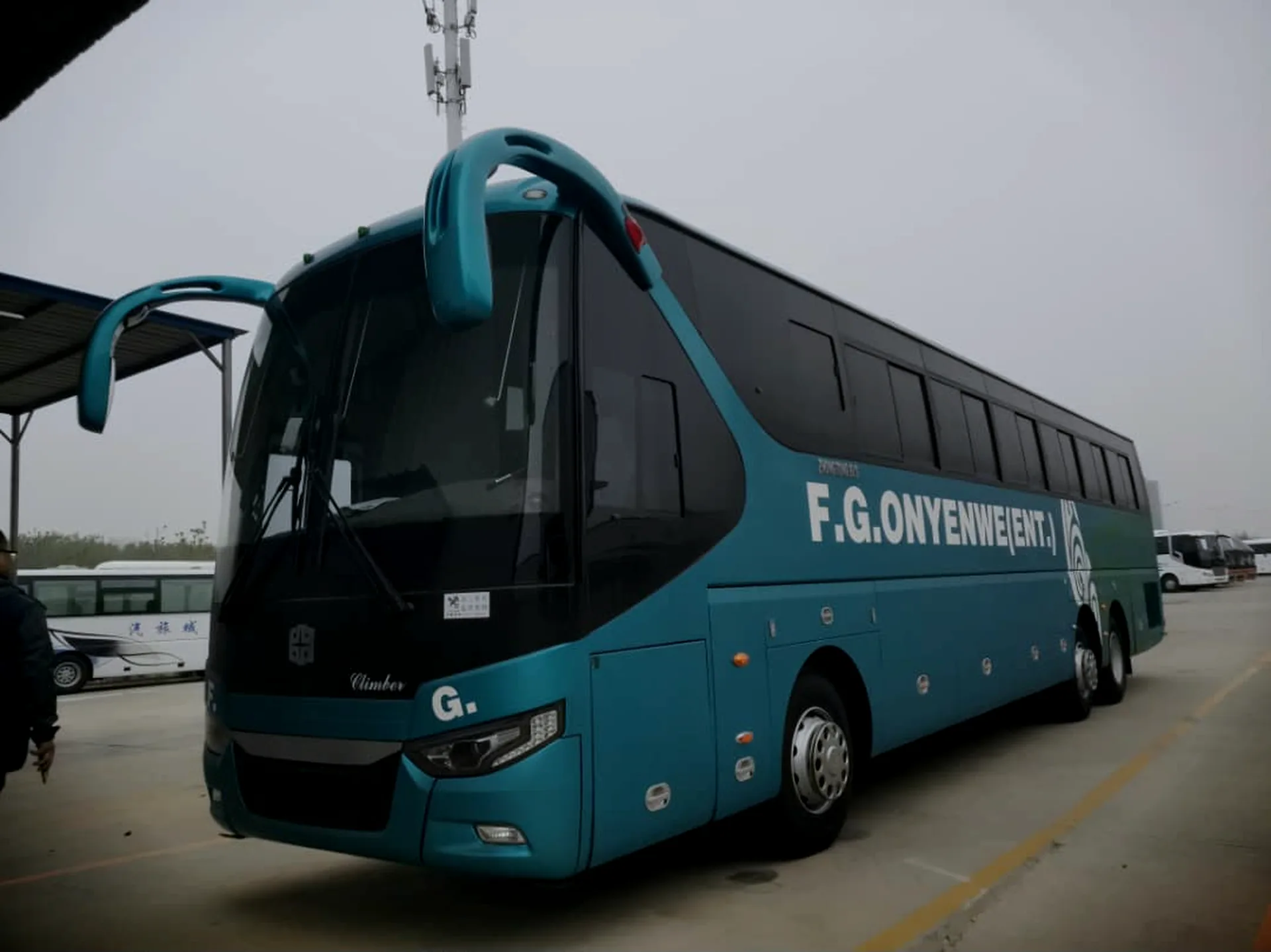 FG Onyenwe luxury coach at the terminal